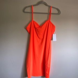 Forever21 Neon Orange BodyCon dress
